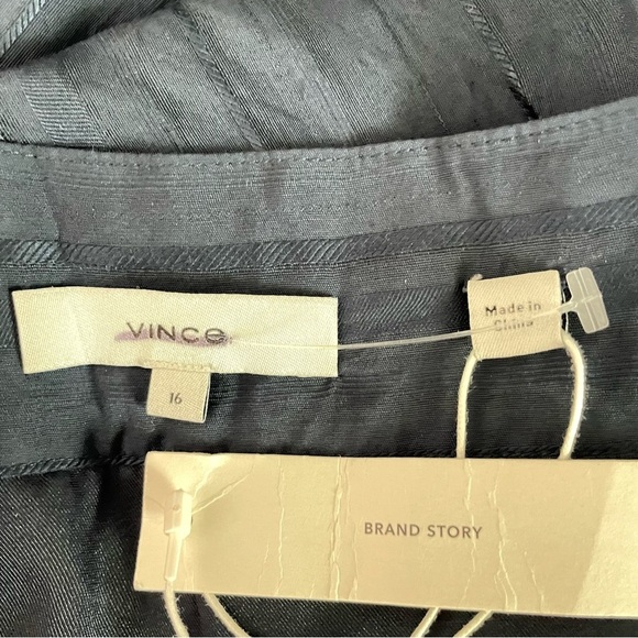 New! VINCE Hematite Side-Tie Culottes Wide Leg Goucho Pants Size 16 26458 - Picture 6 of 15